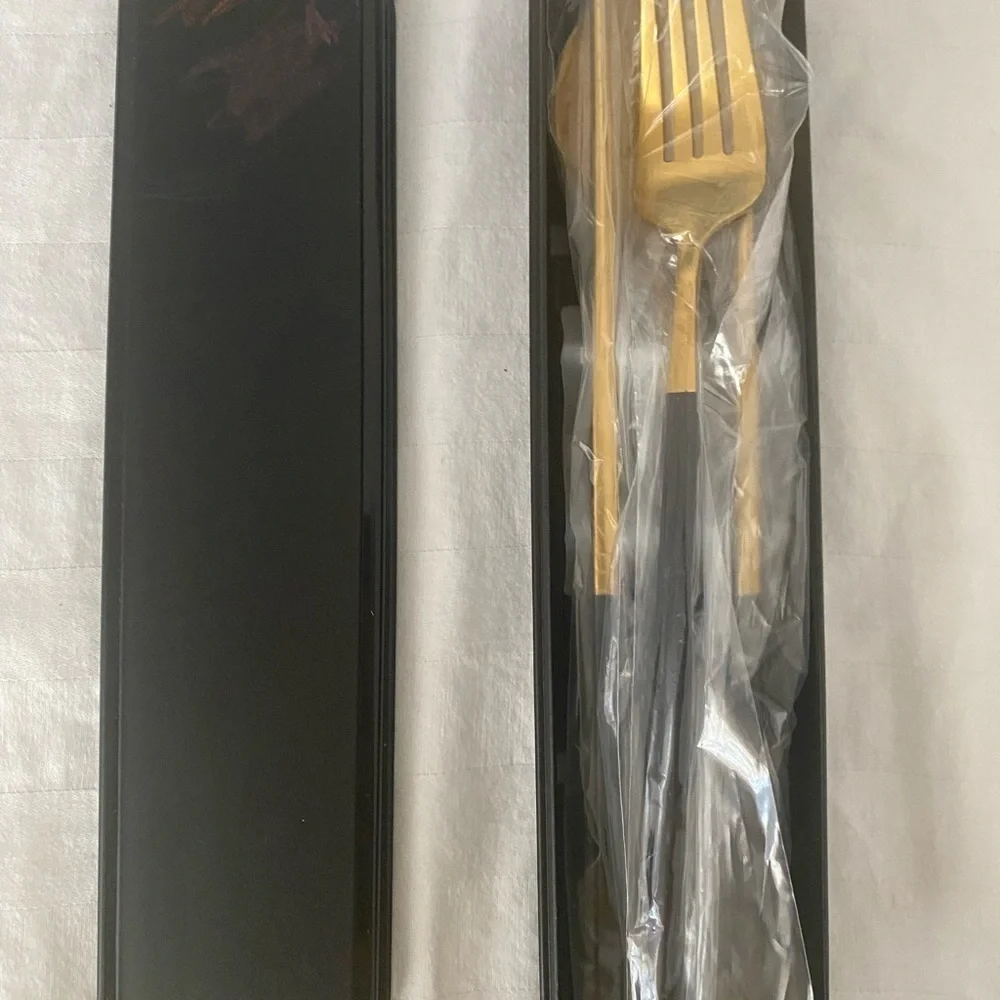 Cutlery Three-piece Stainless Steel Portable Spoon Fork Chopsticks Set